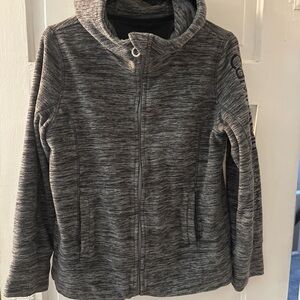 Calvin Klein Performance Charcoal Full-Zip Hoodie